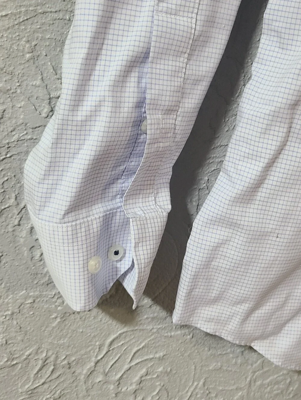 Banana Republic button-up shirt featuring a light blue gingham check pattern